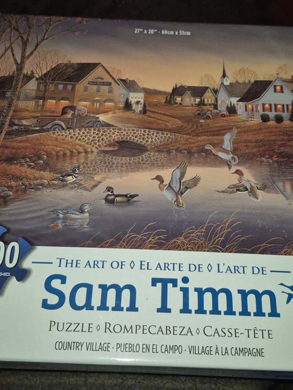 Karmin International Jigsaw Puzzle 1000 pc Country Village 27" x 20" BRAND NEW!!